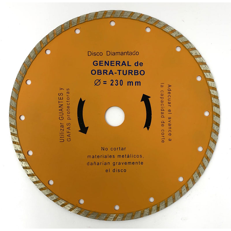 Discos turbo para obras - 230 mm